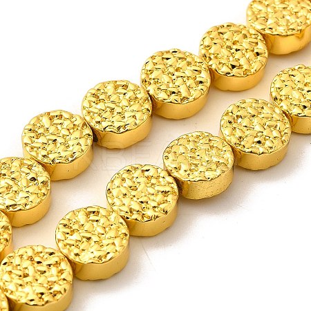 Electroplated Synthetic Non-magnetic Hematite Beads Strands G-L613-K01-01C-1