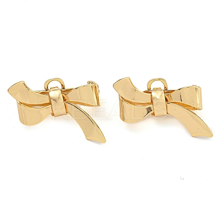 Rack Plating Brass Brooch Finding FIND-C038-02G-01-1