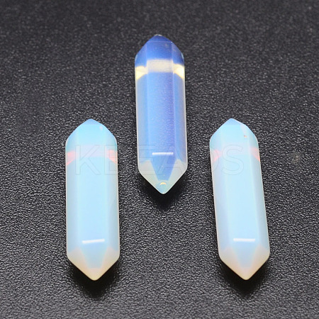 Faceted Opalite Double Terminated Points G-K001-30mm-01-1