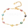 304 Stainless Steel Link Bracelets BJEW-O183-14G-1