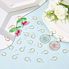 40Pcs 304 Stainless Steel Stud Earring Findings STAS-SC0010-33G-3