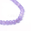 Faceted Rondelle Dyed Natural White Jade Bead Strands X-G-R343-6x8-03-3