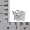 Rack Plating Brass Micro Pave CLear Cubic Zirconia Charms KK-E110-10P-3