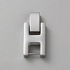 Rectangle Stainless Steel Watch Band Clasps STAS-WH0048-08B-P-1
