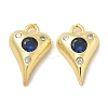 Rack Plating Brass Micro Pave Cubic Zirconia Pendants KK-L224-010G-1
