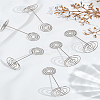 8Pcs Carbon Steel Name Card Holder AJEW-LP0010-31-1
