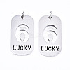 Non-Tarnish 201 Stainless Steel Pendants LS-STAS-T044-220P-6-1