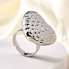 304 Stainless Steel Adjustable Finger Ring LS-RJEW-H244-05P-1