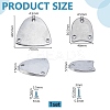 4Pcs Aluminum Tap Shoe Sole Protector FIND-WH0149-73A-2