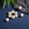 Natural Unfinished Wood Beads WOOD-R196-12mm-LF-5