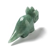Natural Green Aventurine Carved Healing Rhinoceros Figurines DJEW-P016-01B-4