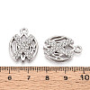 Alloy Rhinestone Pendants FIND-N008-04P-3