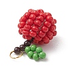 Handmade Glass Seed Beaded Apple Pendants PALLOY-MZ00483-5