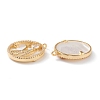 Real 18K Gold Plated Brass Micro Pave Clear Cubic Zirconia Pendants ZIRC-Z007-22L-2