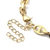 Ion Plating(IP) 304 Stainless Steel Oval Link Chain Necklaces for Women NJEW-D052-06G-3