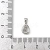 Brass Pave Clear Cubic Zirconia Pendants LS-KK-L238-24P-3