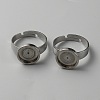 304 Stainless Steel Adjustable Bezel Cup Ring Settings FIND-WH0110-500C-2