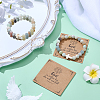 4Pcs Natural Flower Amazonite Round Beads Stretch Bracelets for Men Women BJEW-ME00007-4