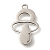 201 Stainless Steel Pendants STAS-R136-22P-1