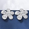304 Stainless Steel Stud Earrings for Women LS-EJEW-K306-13P-2