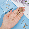 3 Sets 3 Style Brass Micro Pave Clear Cubic Zirconia Chain Extender KK-BBC0012-50-3