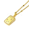 304 Stainless Steel Cubic Zirconia Pendant Necklaces NJEW-Q347-01C-1
