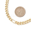 8MM Brass Cuban Link Chain Necklaces for Men Women NJEW-JN05881-3