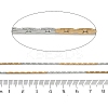 Two Tone 304 Stainless Steel Boston Link Chains CHS-G050-08GP-2