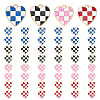 48Pcs 4 Colors Alloy Enamel Pendants ENAM-ME0001-15-1