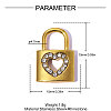 304 Stainless Steel Rhinestone Pendants STAS-OY015-43G-2