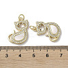 Brass Micro Pave Cubic Zirconia Pendants KK-G485-20C-G-3