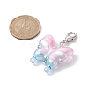 Acrylic Butterfly Pendant Decorations HJEW-JM01594-03-2