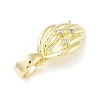 Brass Micro Pave Cubic Zirconia Pendants KK-F877-19G-2