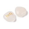 Natural Quartz Crystal Heart Engraving MBTI Figurines Statues for Home Office Desk Decorations G-K353-05C-2
