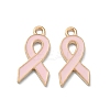 Light Gold Tone Zinc Alloy Enamel Pendants ENAM-WH0061-10B-02-1
