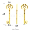 6Pcs 3 Colors Tibetan Style Zinc Alloy Big Pendants FIND-FS0002-55-4