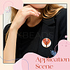 20Pcs 2 Colors PVD Vacuum Plating 304 Stainless Steel Brooch Cabochon Settings STAS-BBC0007-27-4