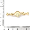 Brass Micro Pave Clear Cubic Zirconia Fold Over Clasps KK-U059-41G-02-3