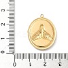 304 Stainless Steel Epoxy Resin with Natural Shell and Sequins Inside Pendants STAS-L026-17G-E04-3