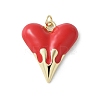 Brass Enamel Pendants KK-D336-09G-02C-1