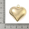 Heart Brass Pendants KK-N254-98G-01-3