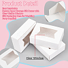 Rectangle Folding Paper Storage Boxes CON-WH0106-01B-02-4