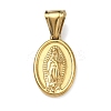 Religious 304 Stainless Steel Pendants STAS-D225-14P-1