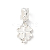 925 Sterling Silver Clover European Dangle Charms STER-H115-09S-1