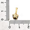 Brass Micro Pave Cubic Zirconia Charms KK-D356-05E-G-3
