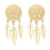 304 Stainless Steel Stud Earrings EJEW-U045-01G-2