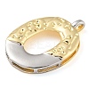 Brass Pendants PALLOY-S036-01G-O-2