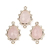 Natural Mixed Stone Faceted Connector Charms G-K347-07G-2