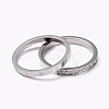 304 Stainless Steel Finger Rings Sets RJEW-F110-09P-2