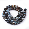 Natural Fire Crackle Agate Beads Strands G-S346-8mm-03-2